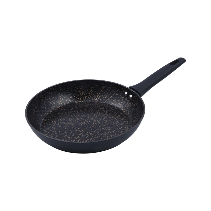 Aluminium Fry Fry dengan salutan seramik marmar emas hitam